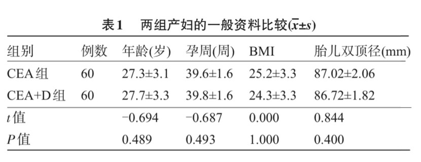 论文分享 | 导乐仪联合连续硬膜外麻醉在全产程分娩镇痛中的应用